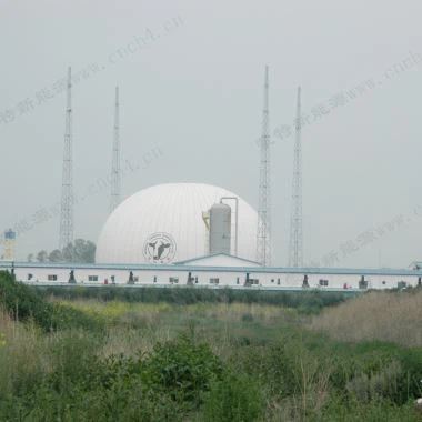 Erkin tekis membranani biogaz saqlash tanklari